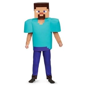 Minecraft Character Kids Costume - Blue and Brown size large